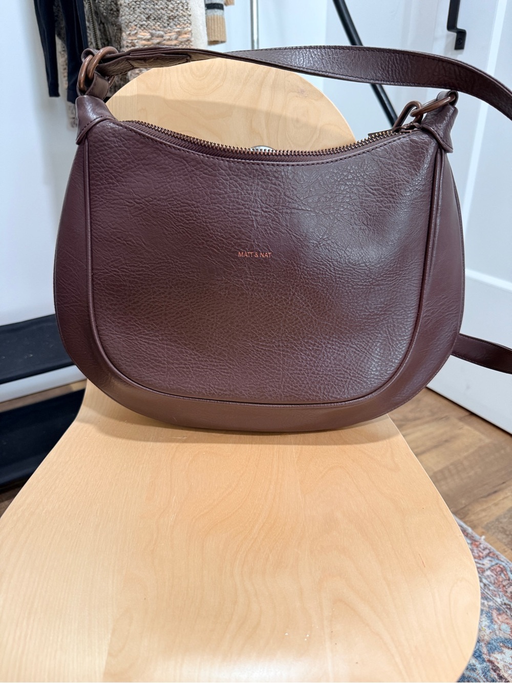 Matt & Nat Deep Brown Crossbody Shoulder Bag